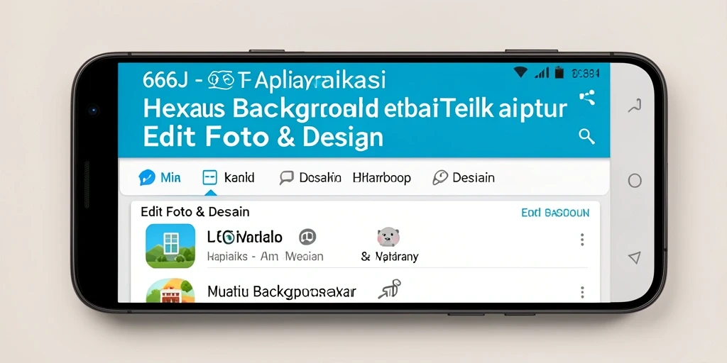 Tampilan antarmuka aplikasi 666J yang user-friendly saat menghapus background.