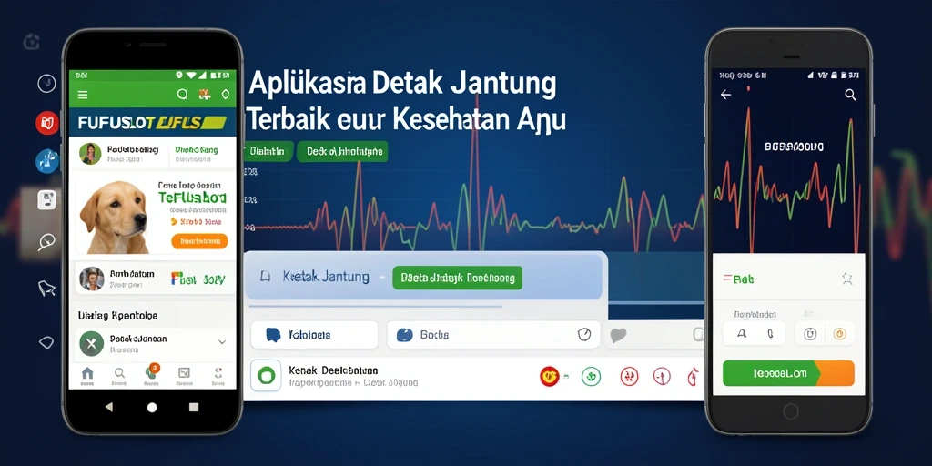 Tampilan antarmuka FUFUSLOT dengan fitur pemantauan detak jantung.