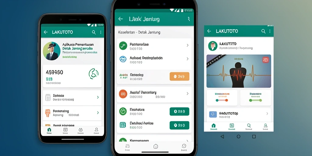 Tampilan antarmuka utama aplikasi LAKUTOTO yang mudah digunakan.