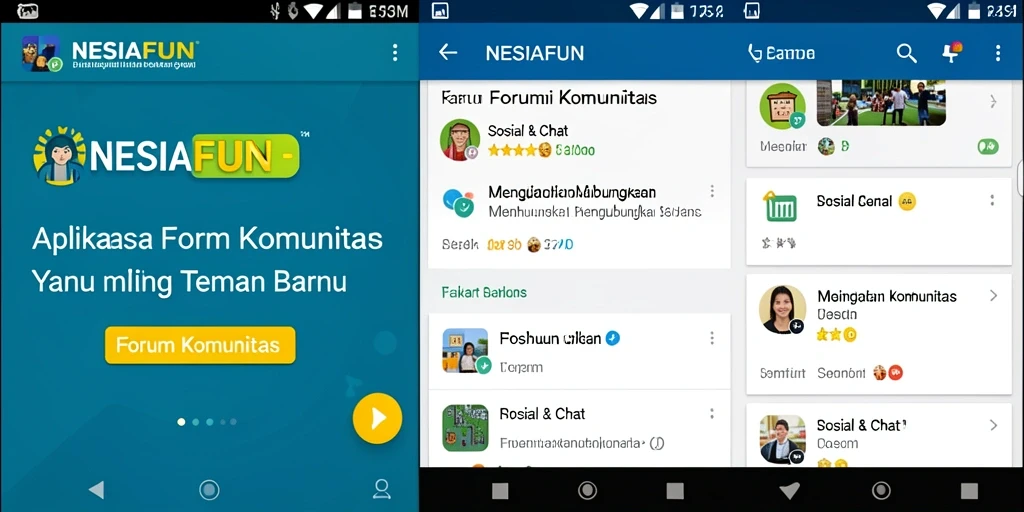 Tampilan antarmuka NESIAFUN yang ramah pengguna dan intuitif.