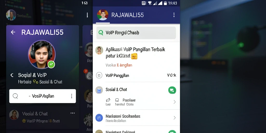 Antarmuka RAJAWALI55 yang sederhana dan fungsional.