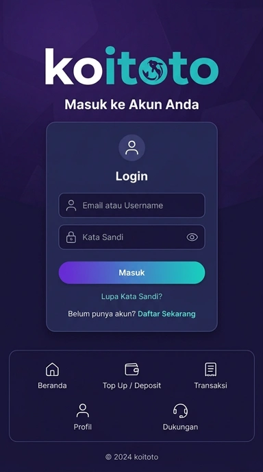 Panduan Masuk Akun Koitoto untuk Pengguna Android